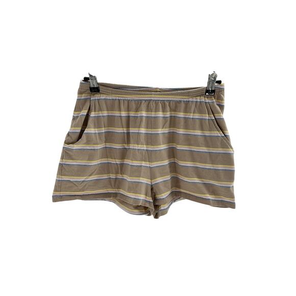 Kule Tan Cotton The Stripe Shorts Size S - Picture 2 of 4